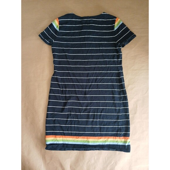 Tommy Hilfiger T Shirt Dress Womens M Blue Striped Nautical Maritime Preppy - Picture 8 of 8